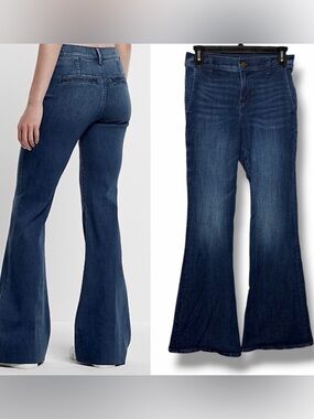 Express Mid Rise 70s Flare Jeans Size 0